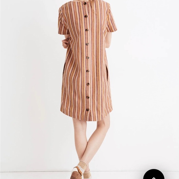 Madewell Orange Brown Sheath Midi Dress - Picture 12 of 12